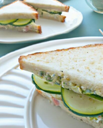 Refreshing Delight: The Perfect Cucumber & Cream Cheese Sandwich