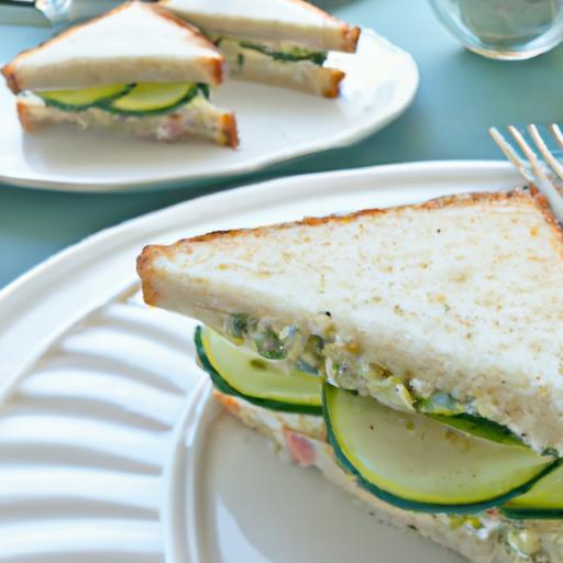 Refreshing Delight: The Perfect Cucumber & Cream Cheese Sandwich
