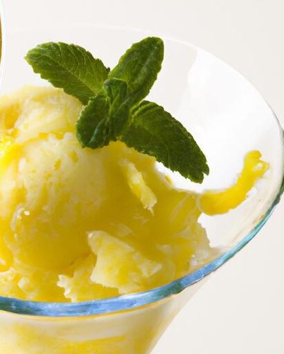 Zesty Citrus Sorbet with Mint: A Refreshing Twist