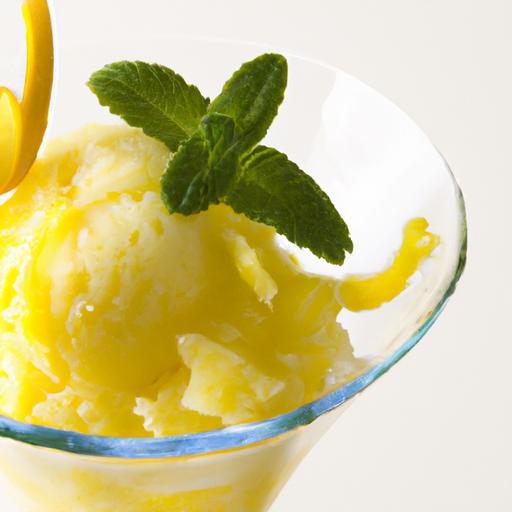 Zesty Citrus Sorbet with Mint: A Refreshing Twist