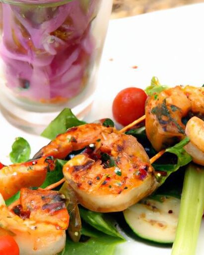 Sizzling Grilled Shrimp Kabobs: Veggie-Packed Flavor Boost