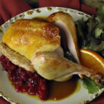 Succulent Roast Turkey Breast Paired with Tangy Cranberry Sauce