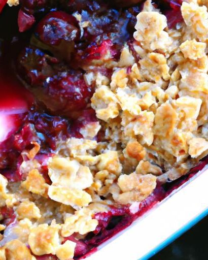 Delightful Berry Crumble with Crunchy Oat Topping Recipe