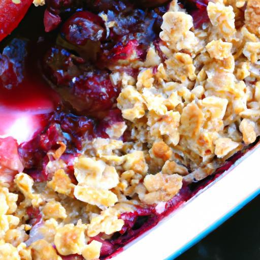 Delightful Berry Crumble with Crunchy Oat Topping Recipe