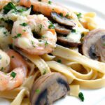 Indulge in Creamy Shrimp and Mushroom Pasta Delight