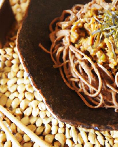 Nutty Delight: Buckwheat Soba with Tofu & Sesame Oil Flair