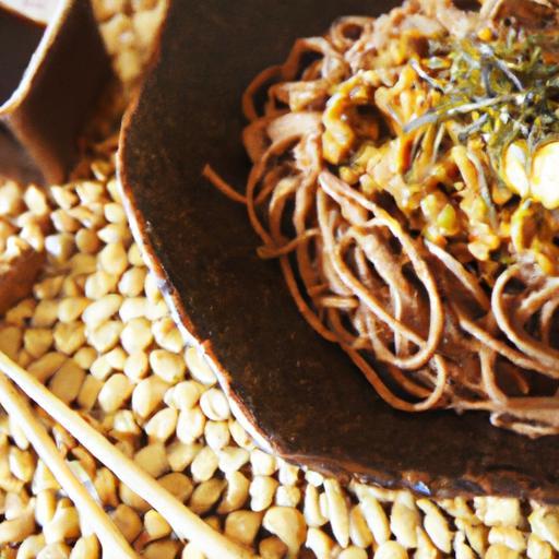 Nutty Delight: Buckwheat Soba with Tofu & Sesame Oil Flair
