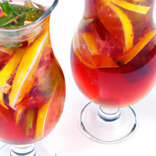 Refreshing Hibiscus & Rosehip Iced Tea with Zesty Orange Slices