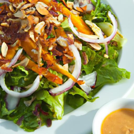 Crisp Thai Crunch Salad with Lush Creamy Peanut Dressing