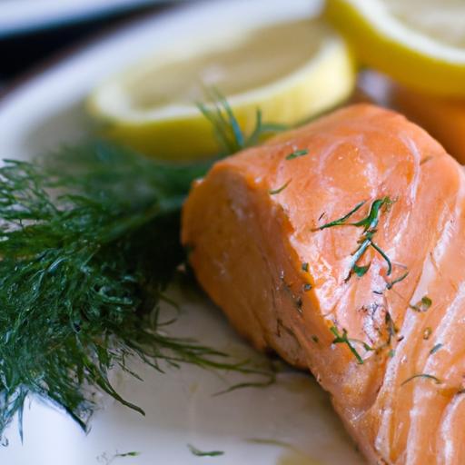 Bright Flavors: Steamed salmon with Zesty dill and Lemon