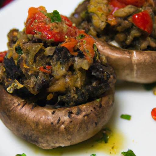 Hearty Vegan Stuffed Portobello Mushrooms: Flavorful & Nutritious