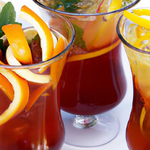 Refreshing Hibiscus & Rosehip Iced Tea with Zesty Orange Slices