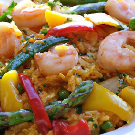 Bright & Easy Shrimp Paella with Colorful Bell Peppers