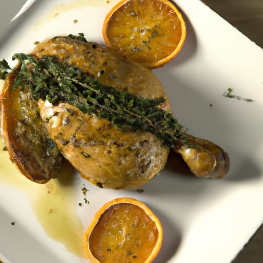 Citrus-Infused One-Pan Roasted Chicken with Fennel flair