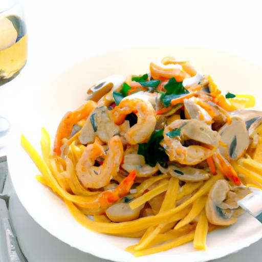 Savor the Flavor: Creamy Shrimp & Mushroom Pasta Delight