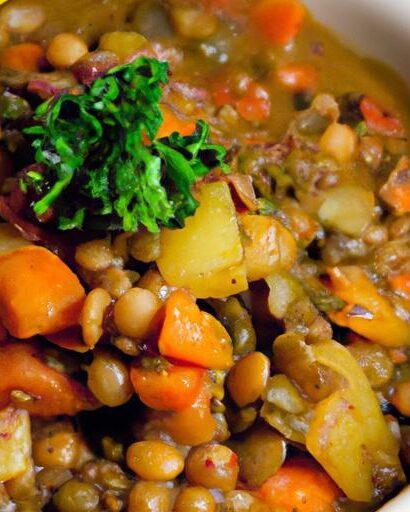 Hearty Lentil & Vegetable Stew: Nutritious Comfort in a Bowl