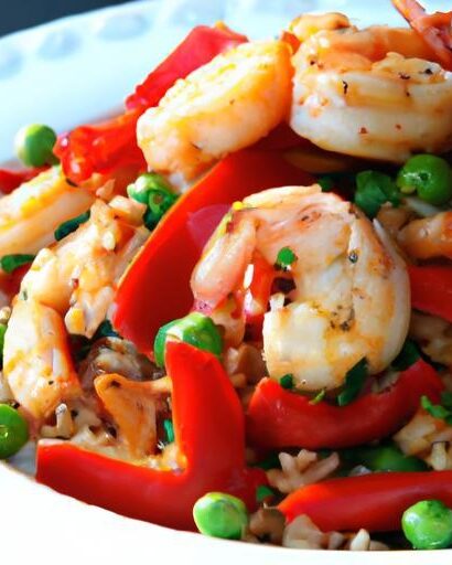 Bright & Easy Shrimp Paella with Colorful Bell Peppers