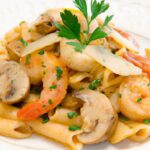 Savor the Flavor: Creamy Shrimp & Mushroom Pasta Delight