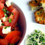 Flavorful Savory Cottage Cheese Bowl with Fresh Herbs & Tomatoes