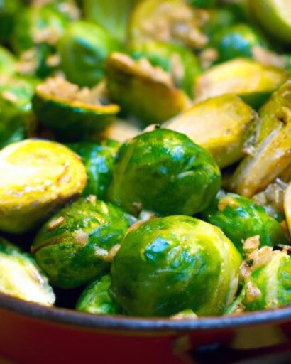 Sizzling Garlic Butter Brussels Sprouts Skillet Delight