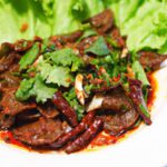 Savor Spicy Jaew Sauce with Irresistible Grilled Chicken Livers
