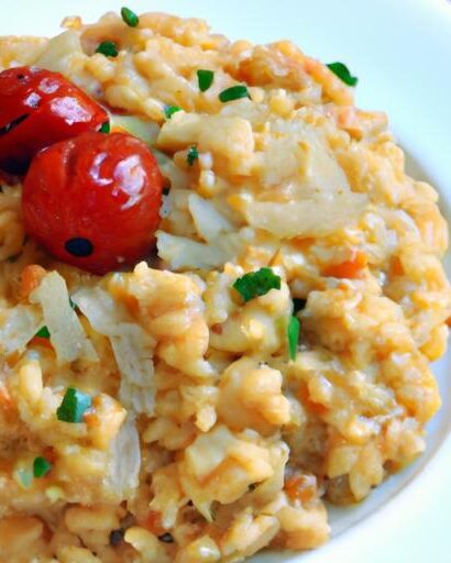 Indulge in Creamy Vegan Tomato Risotto with Arborio Rice