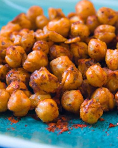 Crunchy Roasted Chickpeas with Smoky Paprika Spice Twist
