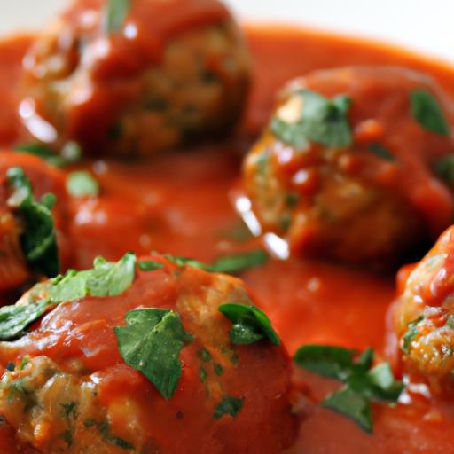 Savory Turkey ​Meatballs ​Simmered ‍in Garlic-Tomato Sauce