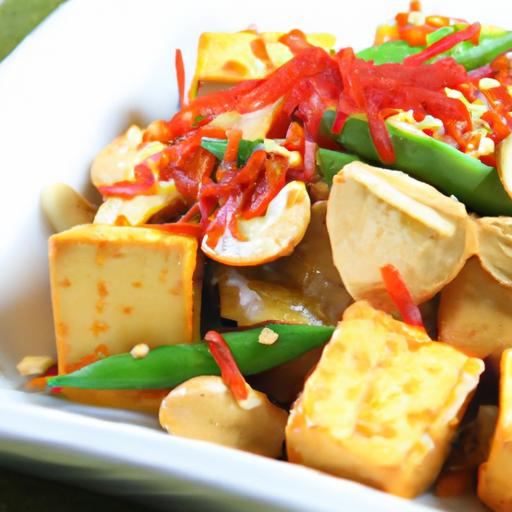 Fiery Ginger Tofu & Green Bean Stir-Fry: A Zesty Delight