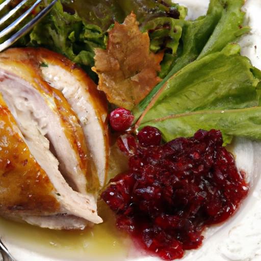 Savory Roast ​Turkey⁤ Breast Paired with Zesty‌ cranberry Sauce
