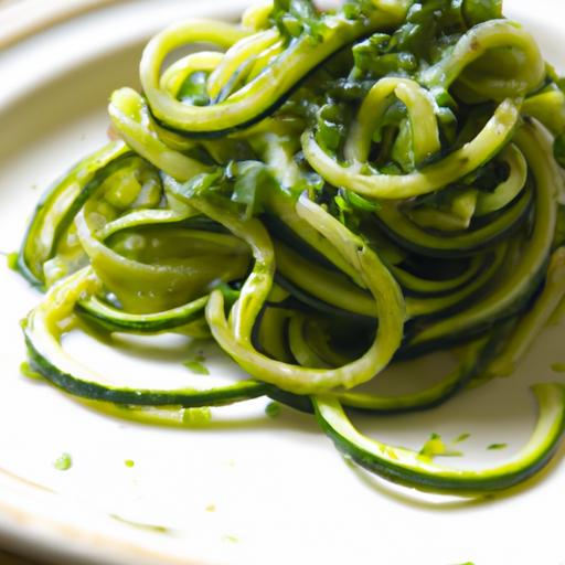 Twist on Greens: Zucchini Noodles with Vibrant Pesto