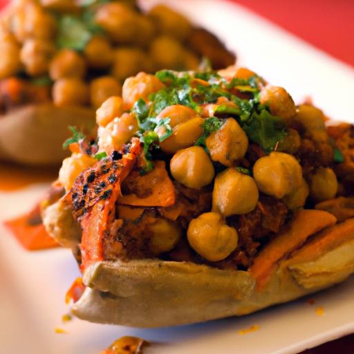 Bold & Spicy Buffalo Chickpea Stuffed Sweet ⁤Potatoes Delight