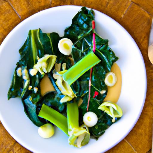 Boost Your Health: Steamed Greens with Zinc-Packed Tahini