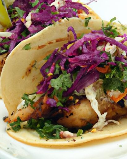Bold Flavors: Blackened Cod Tacos with Crisp Cabbage Slaw