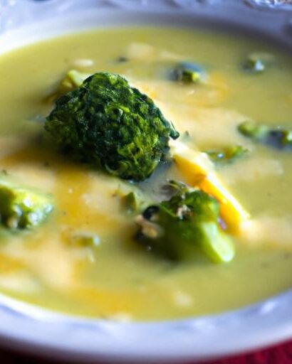 Velvety Vegan Broccoli & “Cheese” Soup: A Creamy Delight
