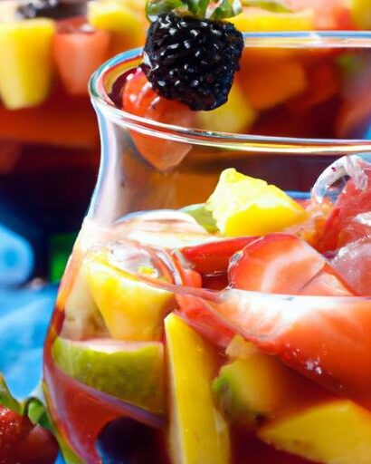Refreshing Non-Alcoholic Sangria Loaded with Fresh Fruit