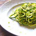 Zucchini Noodles with Vibrant Salt-Free Basil Pesto Twist