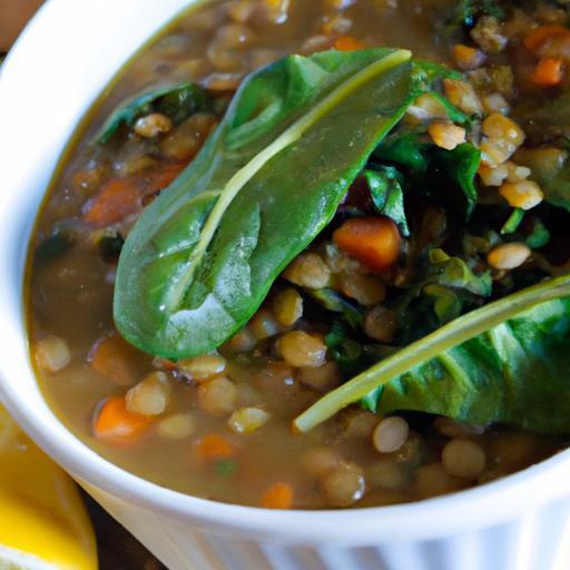 Hearty Lentil Soup with Spinach: A Nutritious Delight