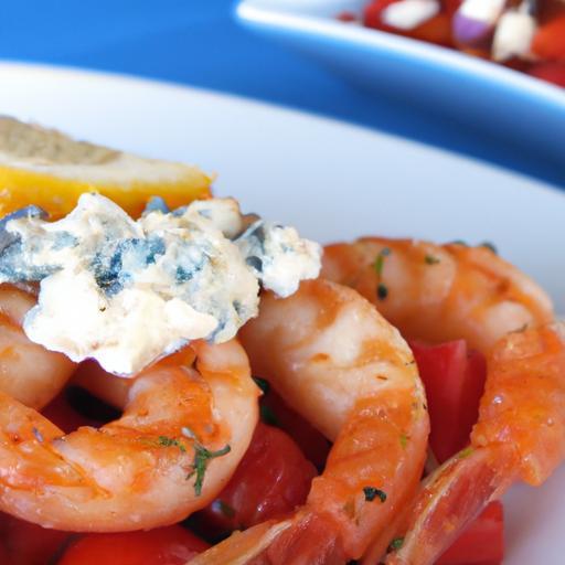 Savor Greek-Style Baked Shrimp with Tomatoes & Feta Delight