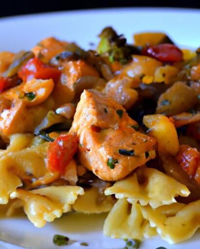 Savor the Flavor: Easy Bruschetta Chicken Pasta Skillet Delight