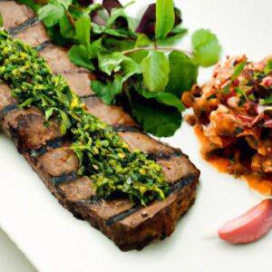 Savor the Flavor: Grilled Flank Steak with Fresh Chimichurri