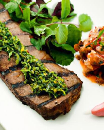 Savor the Flavor: Grilled Flank Steak with Fresh Chimichurri