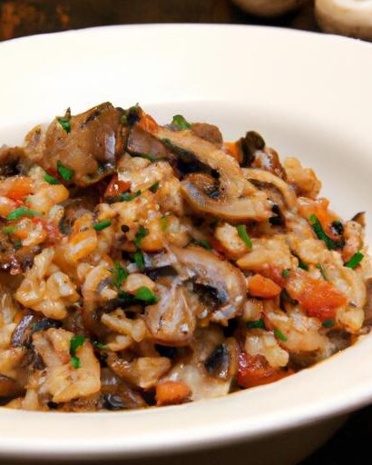 Savor One-Pot Farro with Mushrooms and Parmesan Bliss