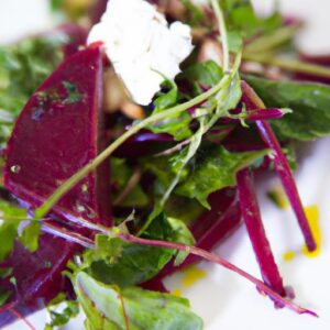 Bright Bites: Roasted Beet & Goat Cheese Salad Delight