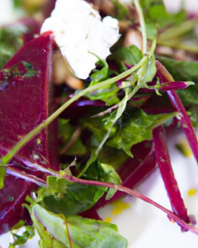 Bright Bites: Roasted Beet & Goat Cheese Salad Delight