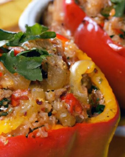 Flavor-Packed Ground Turkey Stuffed Peppers with Quinoa Delight
