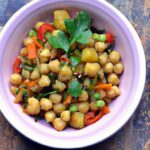 Hearty Vegetable and Chickpea Stew Infused with Spices