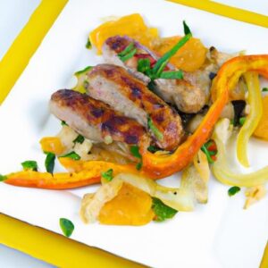 One-Pan Wonder: Flavorful Sheet Pan Chicken Sausage & Peppers