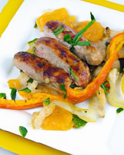 One-Pan Wonder: Flavorful Sheet Pan Chicken Sausage & Peppers