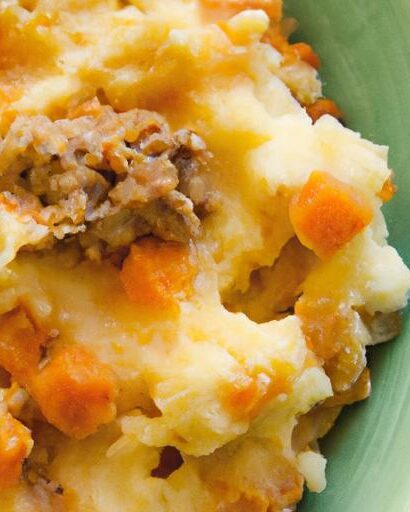 Hearty Turkey Shepherd’s Pie with Sweet Potato Bliss